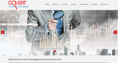 Desktop Screenshot of covertindia.com