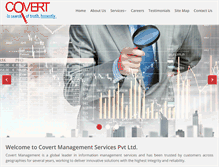 Tablet Screenshot of covertindia.com